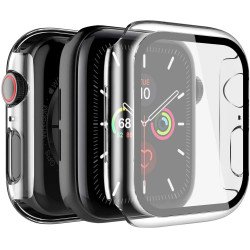 Apple Watch Series 6/5/4/SE Hard Full Body Case with Tempered Glass 40MM (Clear)